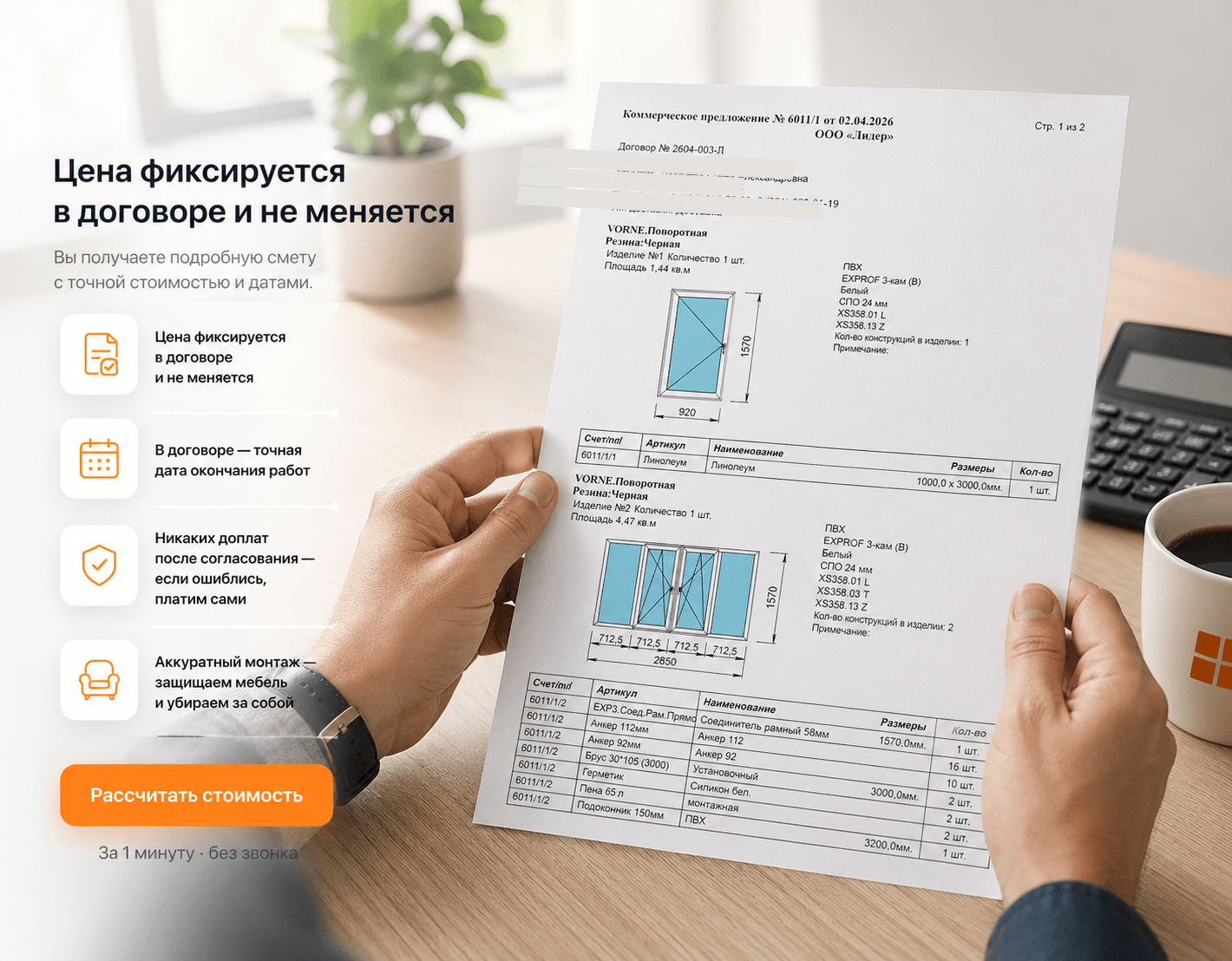 Смета и договор с фиксированной ценой